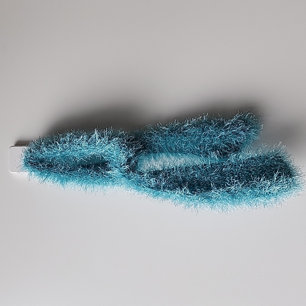 Y2K Vintage Eyelash Skinny Knit Scarf